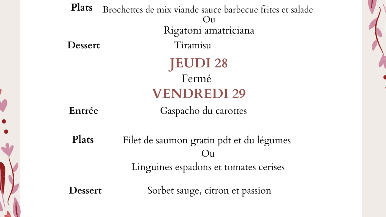 Red Pink Elegant Floral Valentine's Day Menu (2)