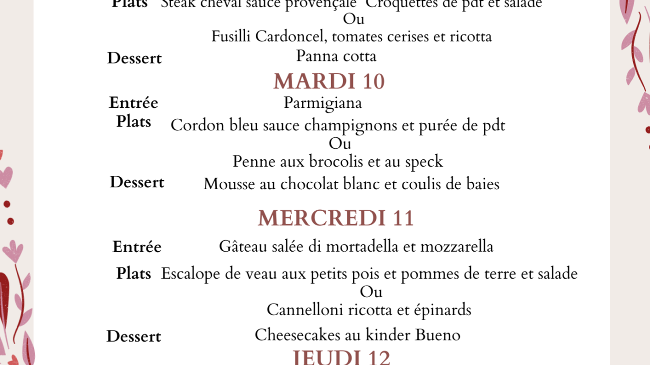 Red Pink Elegant Floral Valentine's Day Menu (4)