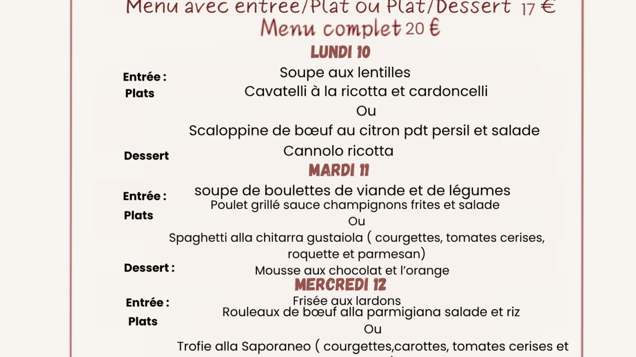 Salade Greca Penne Tonno Et Courgettes Ou Poulet Au Curry Avec Frites e Salade (24)